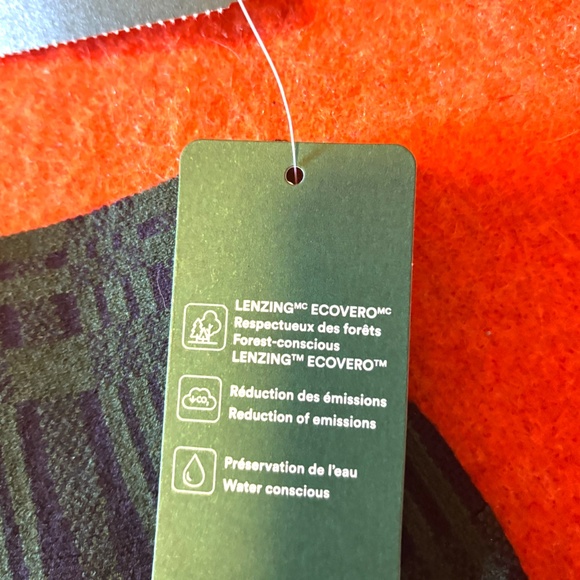 Green and black plaid tartan knit jersey skater skirt NWT - Picture 4 of 12